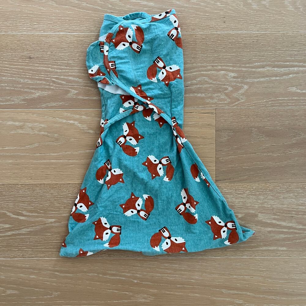 SleepingBaby Friendly Fox Zippy Swaddle Medium/Large 12-18 lbs